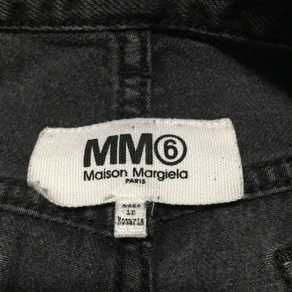 Maison Margiela MM6 Straight Button Fly Jeans Women’s 42 Gray Raw Hem Romania - Picture 14 of 15